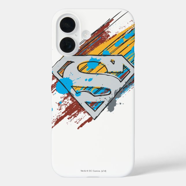 Superman S-Shield | Paint Streams Logo Case-Mate iPhone Hülle (Rückseite)