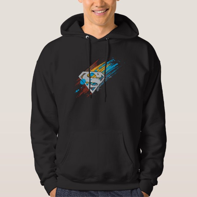 Superman S-Shield | Paint Streams Logo Hoodie (Vorderseite)