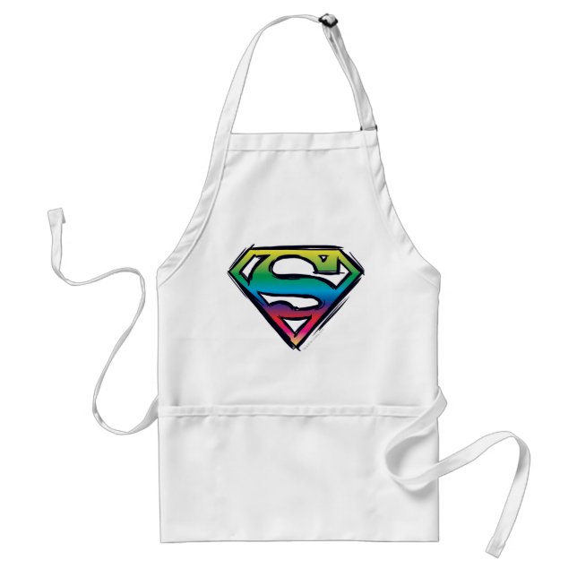 Superman S-Shield | Rainbow-Logo Schürze (Vorne)