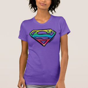 Superman S-Shield Rainbow-Logo T-Shirt