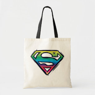 Superman S-Shield Rainbow-Logo Tragetasche