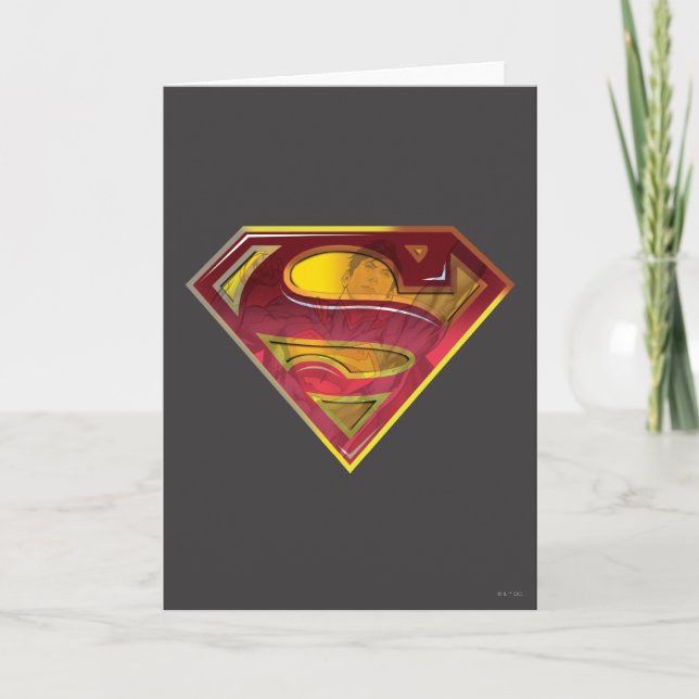 Superman S-Shield | Reflektions-Logo Karte (Vorderseite)