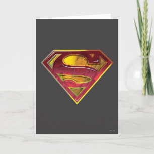 Superman S-Shield   Reflektions-Logo Karte