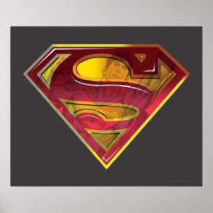 Superman S-Shield   Reflektions-Logo Poster