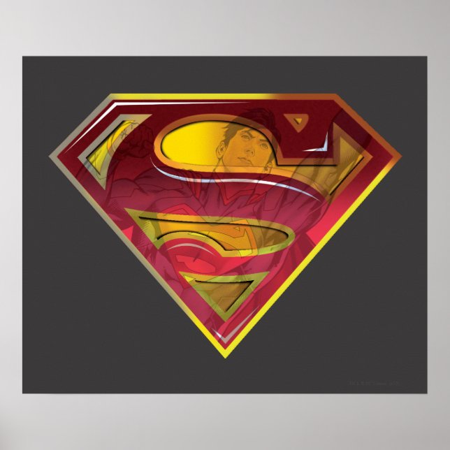 Superman S-Shield | Reflektions-Logo Poster (Vorne)