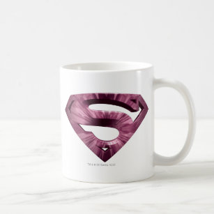 Superman S-Shield   Rosa-Star-Burst-Logo Kaffeetasse