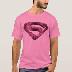 Superman S-Shield Rosa-Star-Burst-Logo T-Shirt