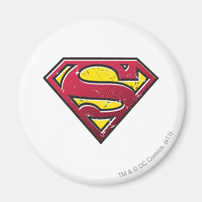 Superman S-Shield | Scratches Logo Magnet (Vorne)