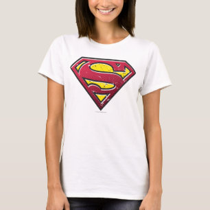 Superman S-Shield   Scratches Logo T-Shirt