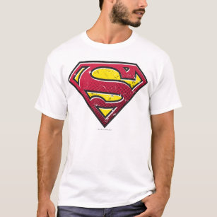 Superman S-Shield   Scratches Logo T-Shirt