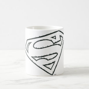 Superman S-Shield   Sideways Grunge Logo Tasse