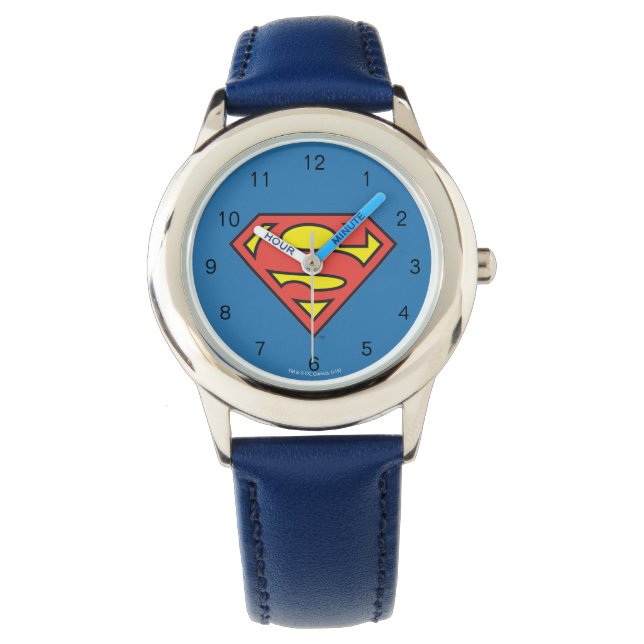 Superman S-Shield | Superman-Logo Armbanduhr (Vorderseite)