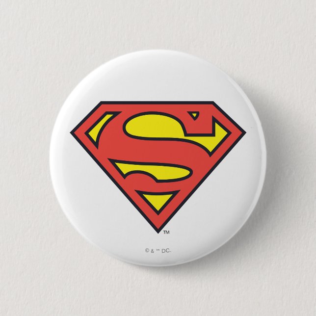 Superman S-Shield | Superman-Logo Button (Vorderseite)