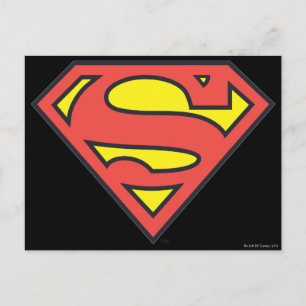 Superman S-Shield   Superman-Logo Postkarte