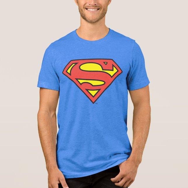 Superman S-Shield | Superman-Logo Tri-Blend Shirt (Vorderseite)