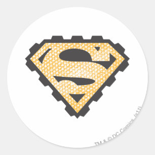 Superman S-Shield   Tan-Logo Runder Aufkleber