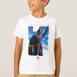 Superman schaut Pose nach oben T-Shirt
