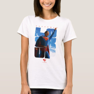 Superman schaut Pose nach oben T-Shirt