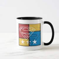 Superman Schild mit Sternen