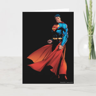 Superman sieht Front aus Karte