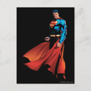 Superman sieht Front aus Postkarte