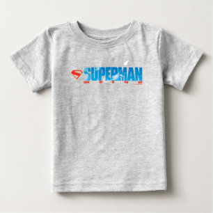 Superman-Silhouette im Flug Baby T-shirt