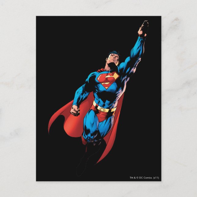 Superman Soars Postkarte (Vorderseite)