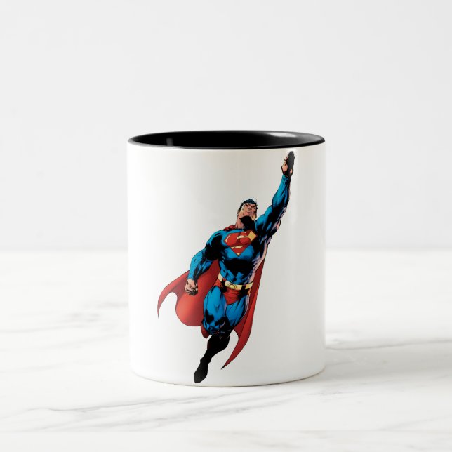 Superman Soars Zweifarbige Tasse (Mittel)