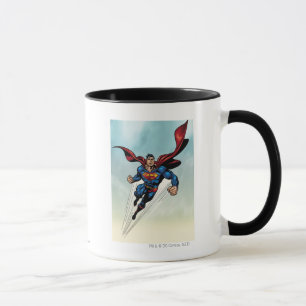 Superman springt nach oben tasse