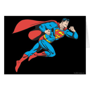 Superman springt nach rechts