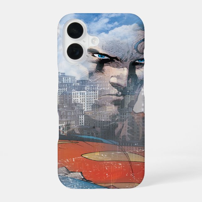 Superman Stare iPhone 16 Hülle (Rückseite)