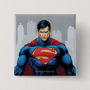 Superman Stehend Button