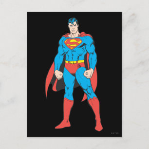 Superman Stehend Postkarte