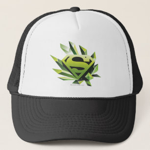 Superman Stilvoll Green Shield Logo Truckerkappe