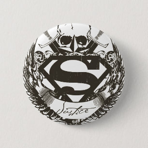 Superman Stilvoll  Justizlogo Button