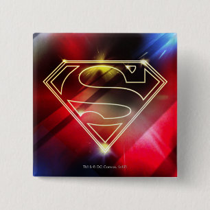 Superman Stilvoll  Logo für die Kontur in schwach Button