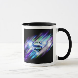 Superman Stilvoll  Shiny Blue Burg Logo Tasse