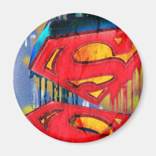 Superman Stilvoll Städtisches Spraylogo Magnet