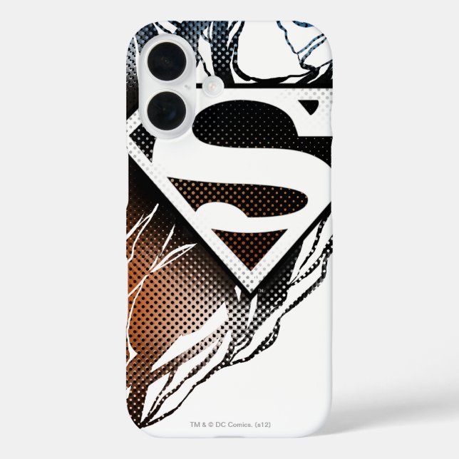 Superman Stylized | Blue Orange Logo Case-Mate iPhone Hülle (Rückseite)