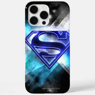 Superman Stylized   Blue White Crystal Logo iPhone 16 Pro Max Hülle