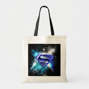 Superman Stylized Blue White Crystal Logo Tragetasche