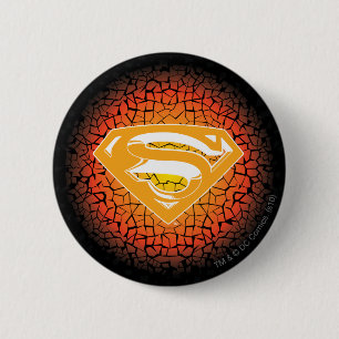Superman Stylized Crackle Logo Button
