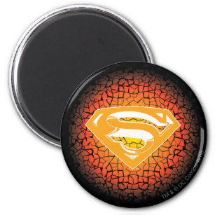 Superman Stylized   Crackle Logo Magnet