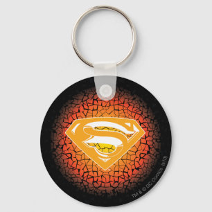 Superman Stylized Crackle Logo Schlüsselanhänger
