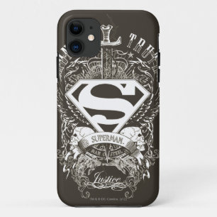 Superman Stylized   Ehrenzeichen, Wahrheitszeichen iPhone 11 Hülle