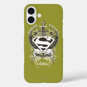 Superman Stylized   Ehrenzeichen, Wahrheitszeichen iPhone 16 Plus Hülle
