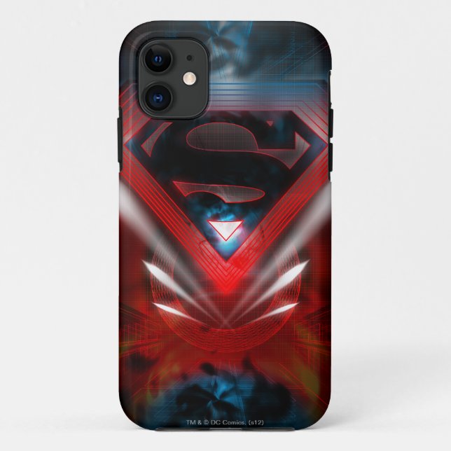 Superman Stylized | Futuristisches Logo Case-Mate iPhone Hülle (Rückseite)