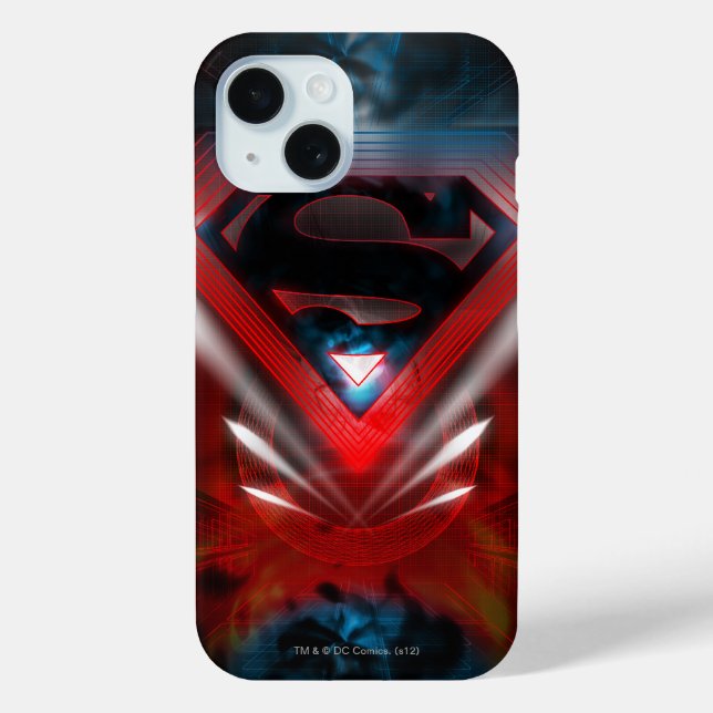 Superman Stylized | Futuristisches Logo Case-Mate iPhone Hülle (Rückseite)