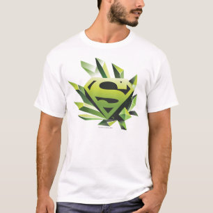 Superman Stylized   Green Shield Logo T-Shirt