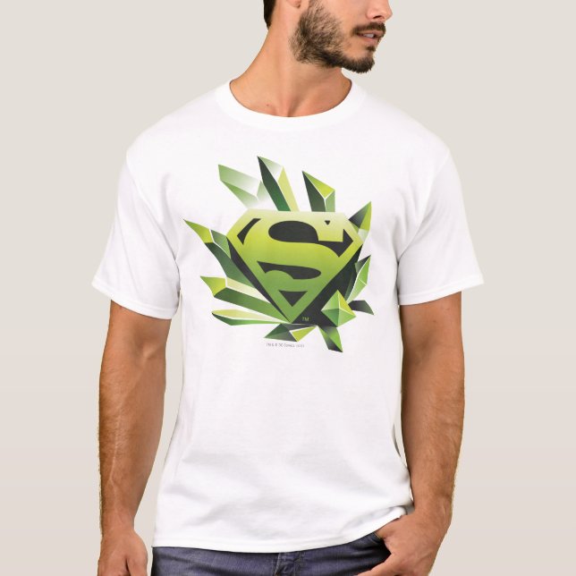 Superman Stylized | Green Shield Logo T-Shirt (Vorderseite)